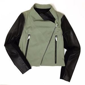 Cut25 by Yigal Azrouel Combo Biker Jacket